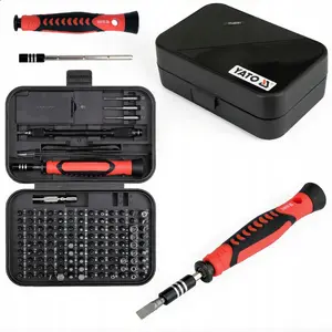 Yato YT-25761 Precision Screwdriver Bits Set with Handle 130 Pieces
