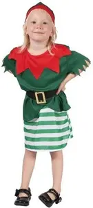 GoDan Little Elf Costume shirt skirt belt hat size 92-104