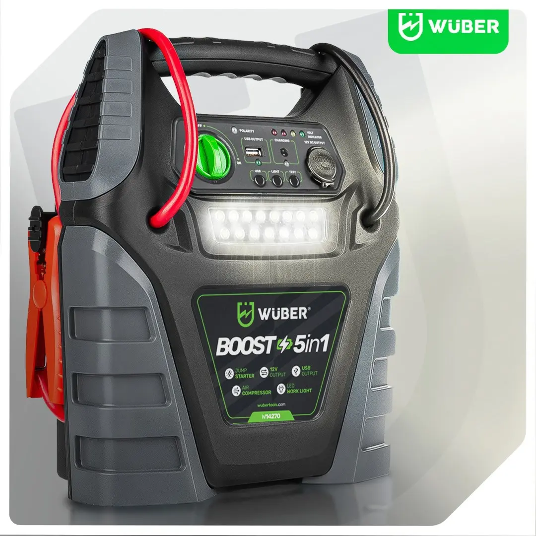 Wuber W14270 5-in-1 Boostera Gaisa Kompresors ar Palaidēju Photo 7