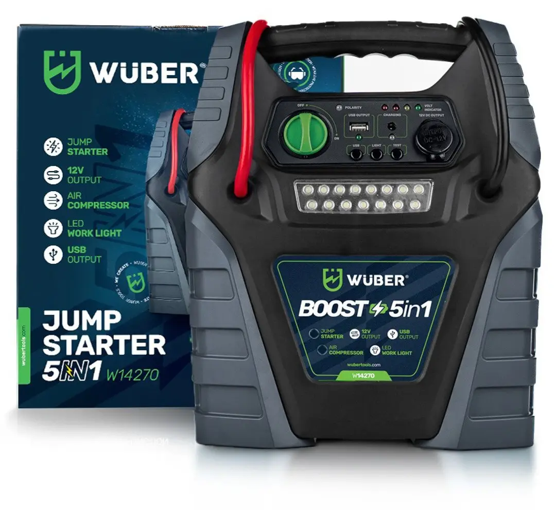 Wuber W14270 5-in-1 Boostera Gaisa Kompresors ar Palaidēju Photo 8