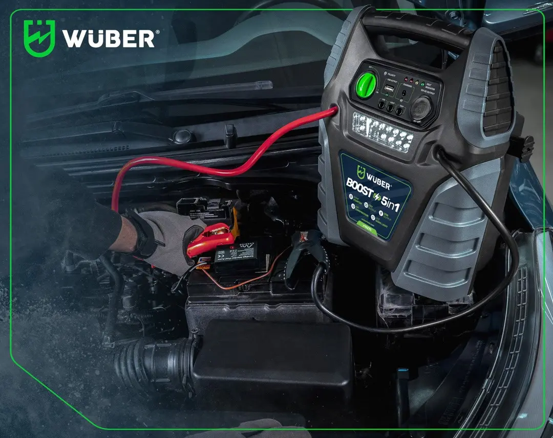 Wuber W14270 5-in-1 Boostera Gaisa Kompresors ar Palaidēju Photo 14