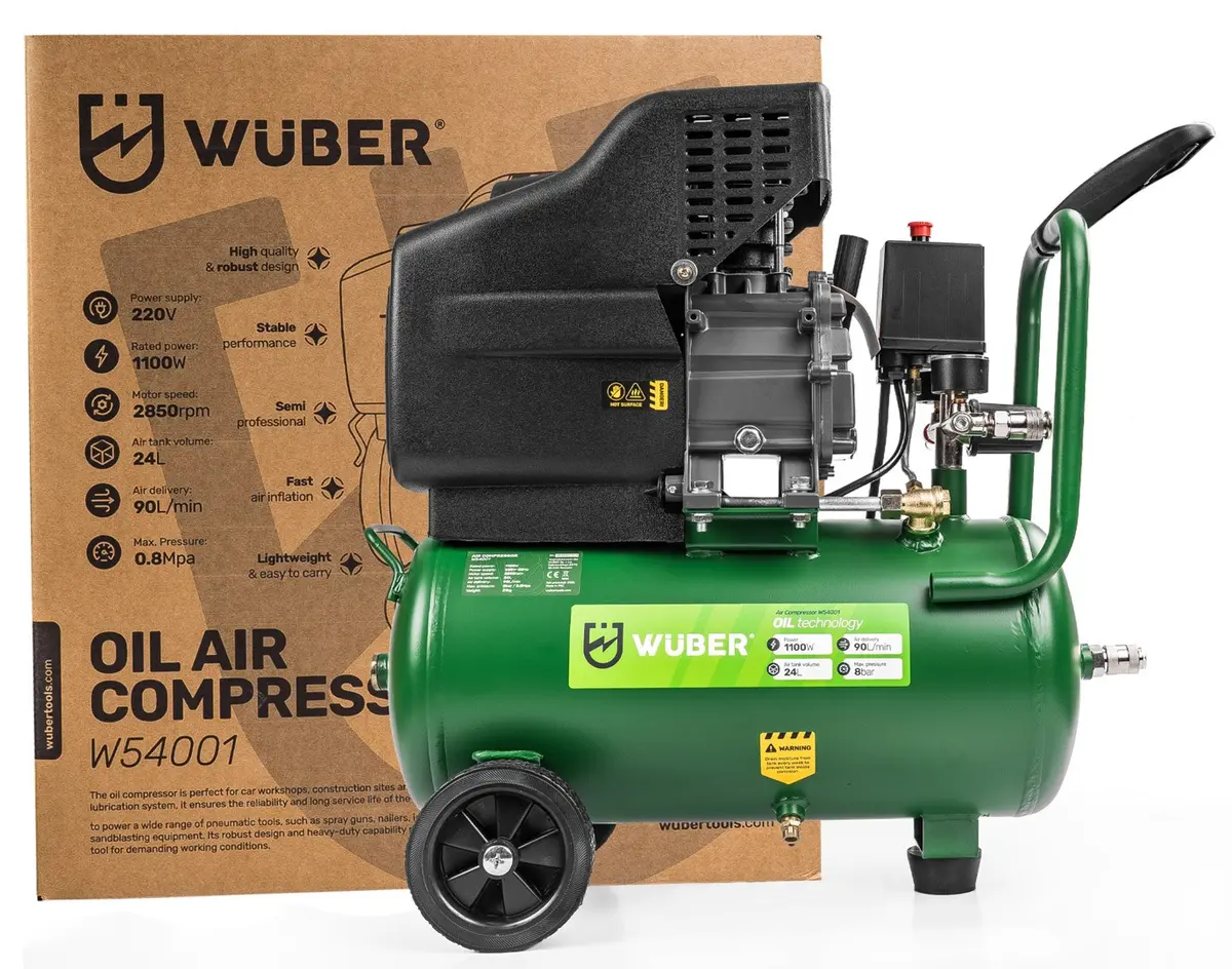 WUBER W54001 24L Eļļas Kompresors Photo 9