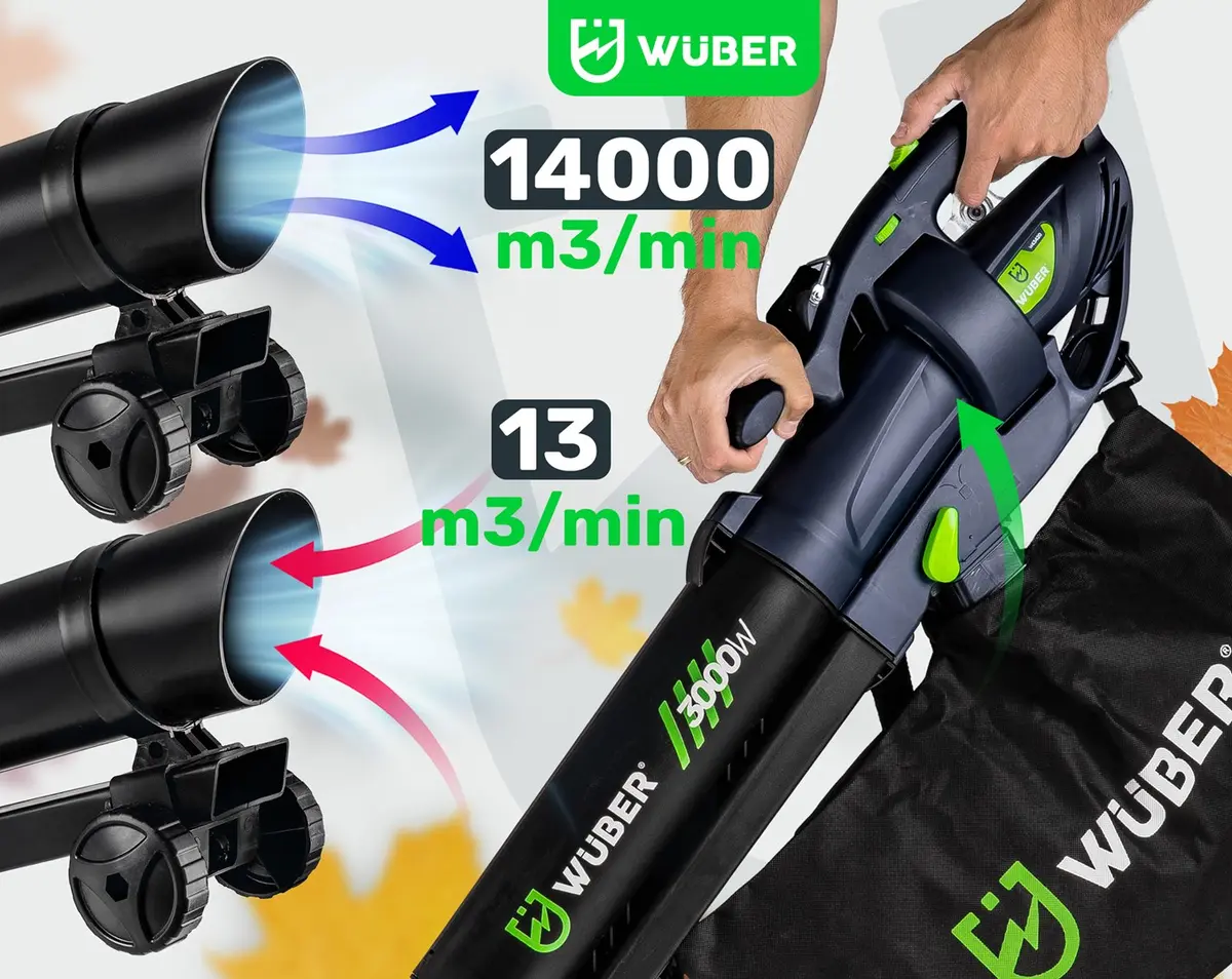 Электрическая воздуходувка WUBER W43420 3000Вт Photo 12