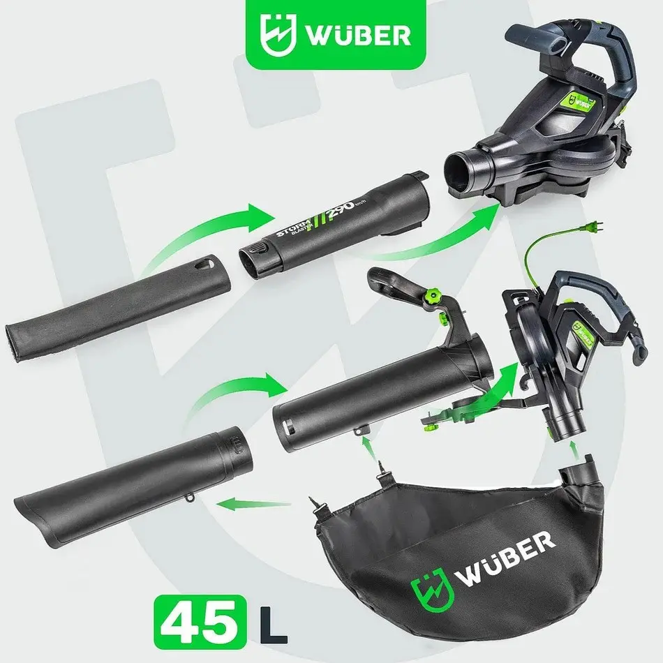 WUBER W43422 Electric Leaf Blower 3000W Photo 15
