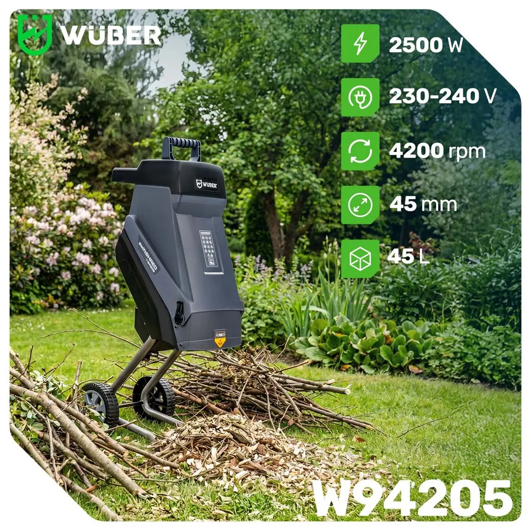 WUBER W94205 Electric Branch Shredder Photo 8