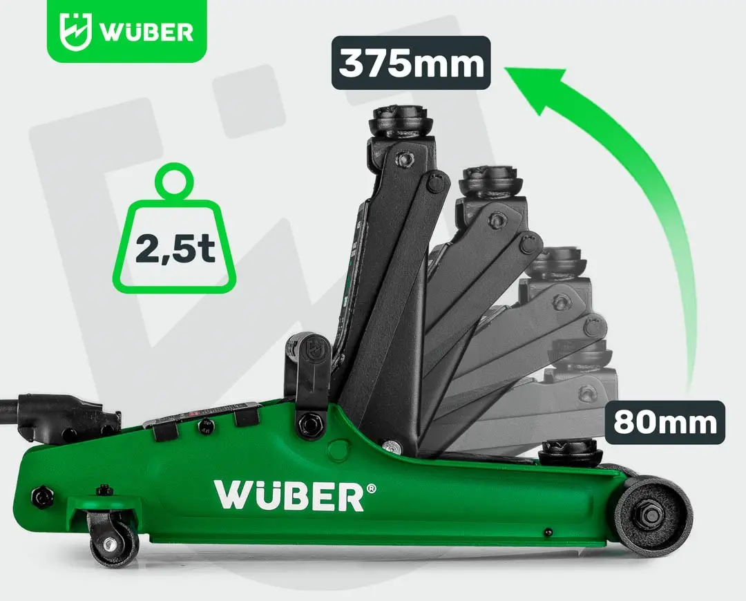 Домкрат автомобильный WUBER W22002 2,5Т Photo 11