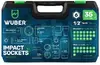 WUBER W33001 Impact Socket Set 35-Piece 1/2" Photo 7