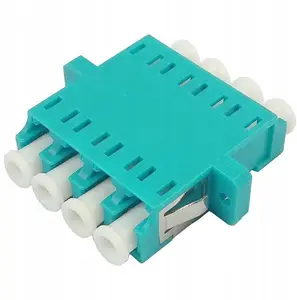 Opti AD-4LC/4LC-MM-OM3 Multimode Fiber Optic Adapter Quad LC to LC