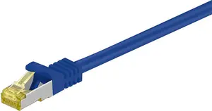Goobay 91646 Tīkla kabelis Cat7 S/FTP RJ-45 Vīrietis pret Vīrieti 15 m Zils 10000 Mbit/s