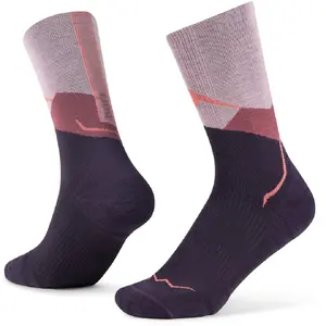 Buff Merino Lightweight Crew Sock LWC1 Pink Size L Merino Wool Socks
