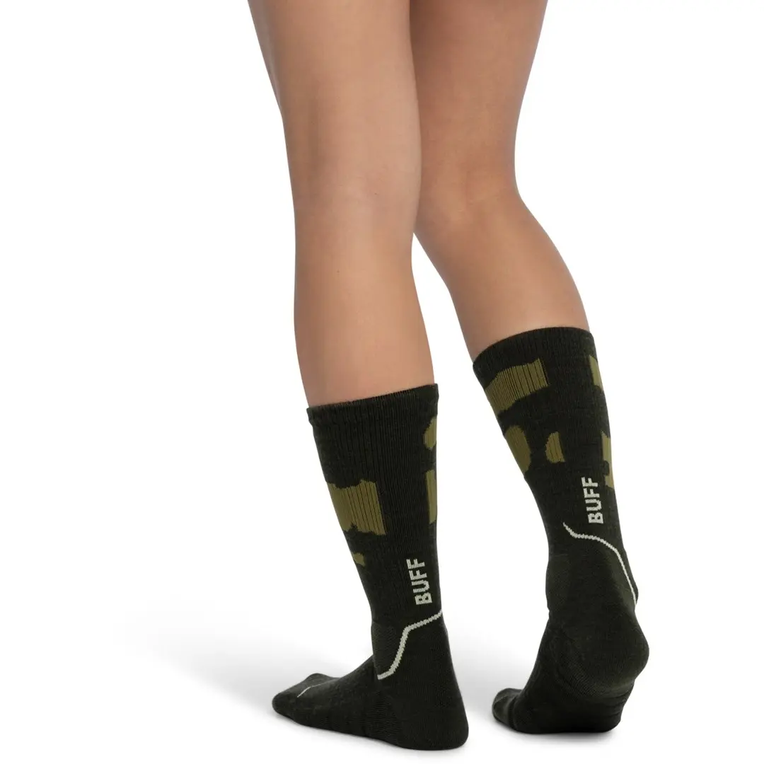 Носки Buff MERINO MW CREW SOCKS MWC2 BEETLE GREEN L Photo 2