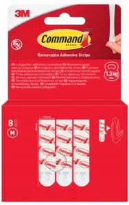 3M COMMAND 17021-8-EU Removable Medium Universal Adhesive Strips