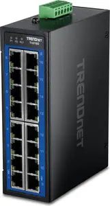 TRENDnet TI-G160 16-Port Gigabit Industrial DIN-Rail Switch