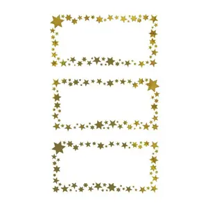 Avery 52622 self-adhesive label Rectangle Permanent Gold, White 6 pc(s)