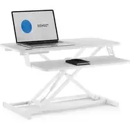 SENSE7 Biurko białe / Konwerter na biurko z regulowaną wysokością / nośność 13 kg