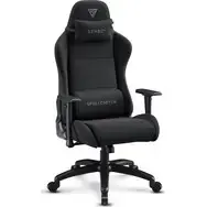 SENSE7 Spellcaster FUKU XL Black Gaming Chair Fabric Adjustable with Castors 160 kg Capacity