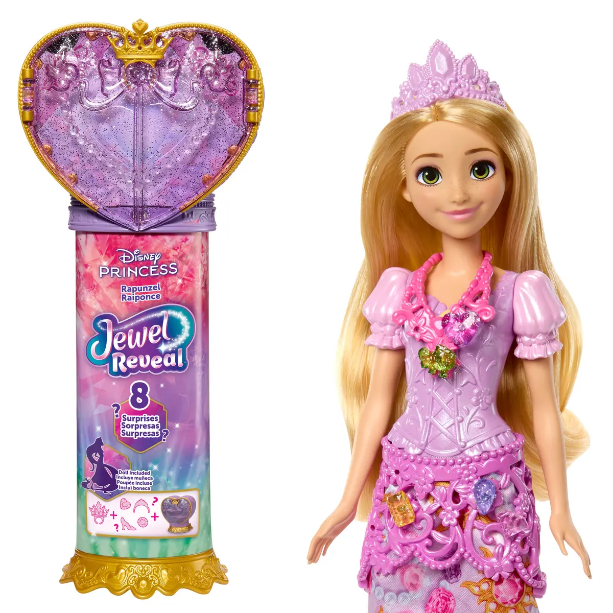 DISNEY Princess Jewel Reveal Rapunzel Fashion Doll Photo 8