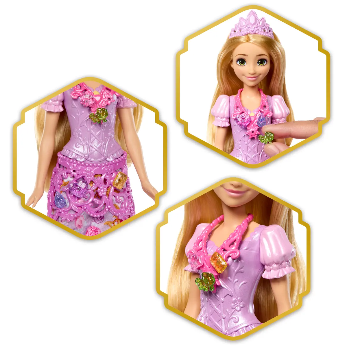 DISNEY Princess Jewel Reveal Rapunzel Fashion Doll Photo 10