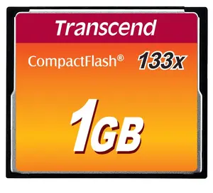 Карта памяти CompactFlash Transcend 133x 1GB MLC скорость чтения 50 МБ/с скорость записи 20 МБ/с