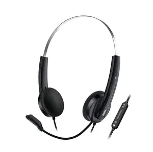 Genius HS-220U AI USB-C Austiņas ar trokšņu slāpēšanu un mikrofonu