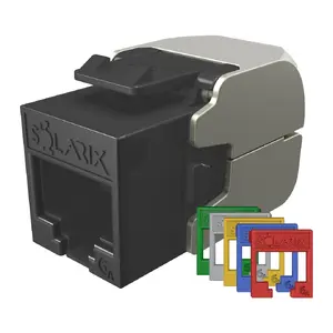 Модуль keystone Solarix CAT6A UTP RJ45 10G FIT черный