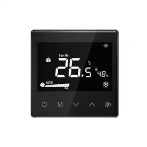 Fibaro Nice Thermostat FAN4-CONTROL Black Беспроводной термостат Z-Wave с поддержкой смартфонов, датчиком температуры, влажности и управлением вентилятором