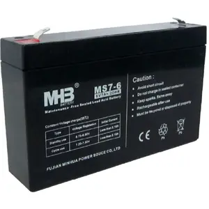 Bluewalker PowerWalker MHB MS7-6 Sealed Lead Acid VRLA Akumulators 6 V 7 Ah