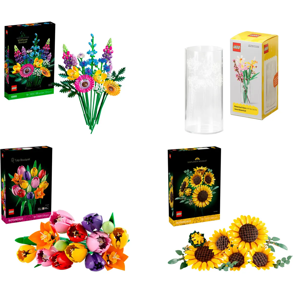 LEGO Botanicals Summer Flower Bouquet Bundle