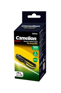CAMELION C LUKT 8545 Светодиодный налобный фонарь 5+3Вт с датчиком 500лм