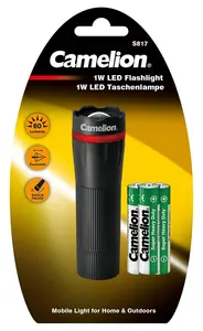 Карманный фонарь Camelion 1W, 60лм, 3xAAA батарейки