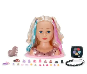 BABY born 839379 Styling Head Rainbow Makeup and Styling Doll Head with Multicolour Design for Children