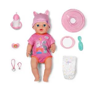 BABY born Emma Click & Play Female Baby Doll 43 cm Multicolour Plastic Fabric for Children from 3 Years