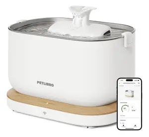 Petlibro Dockstream Smart Automatic Pet Waterer 2.5 L Wi-Fi 2.4 GHz ABS Stainless Steel White