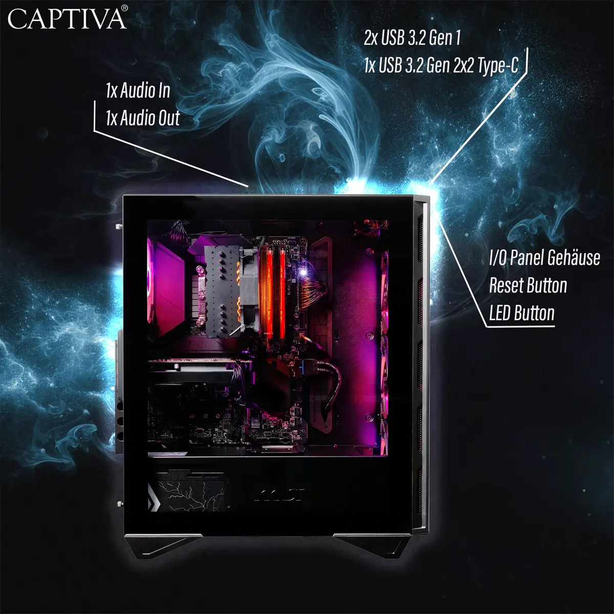 Captiva 104997 Desktop PC Intel Core Ultra 5 RTX 5060 Ti Photo 6