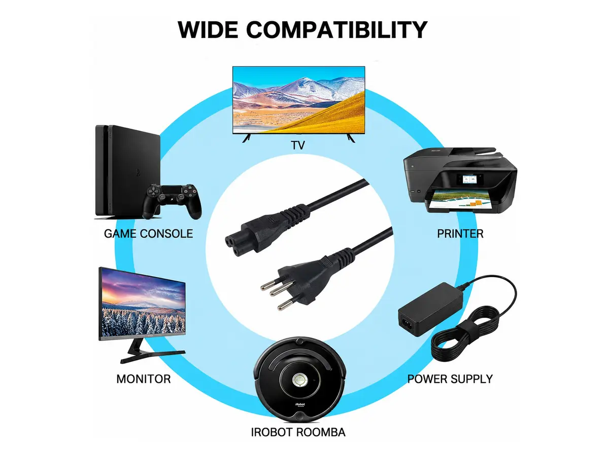 Equip Power Cord T12 to C5 1.8m Photo 4