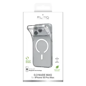 Viedtālruņa vāciņš PURO Apple iPhone 18 Pro Max caurspīdīgs ar MagSafe atbalstu