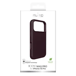 Viedtālruņa vāciņš PURO ICON Magsafe priekš Apple iPhone 18 Pro Bordeaux