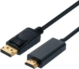 Secomp STANDARD DisplayPort Cable DP to HDTV Male to Male Black 2 m