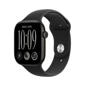Apple Watch Series 12 GPS + Cellular 46mm Black Aluminium Case with Black Sport Band - S/M