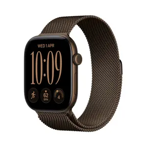 Apple Watch Series 12 GPS + Cellular 42mm Dark Bronze Aluminium Case with Dark Bronze Milanese Loop
