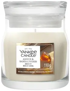 Aromatizēta svece mazā burciņā Yankee Candle Amber & Sandalwood