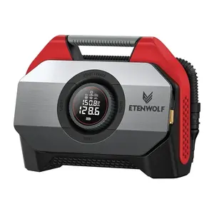 Etenwolf S6 automašīnas gaisa kompresors, 11.03 bar, 19200 mAh, sarkans