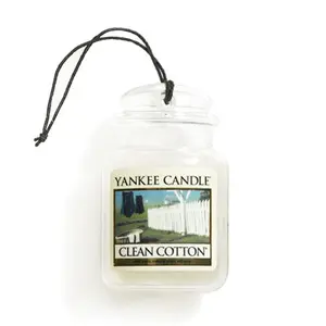 Автомобильный освежитель воздуха Yankee Home Ultimate Clean Cotton Yankee Candle 1220878E Белый подвесной