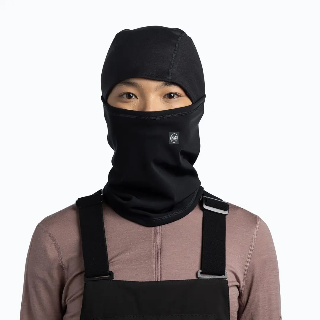 Черная балаклава Buff Tech Fleece Hinged Balaclava Photo 4
