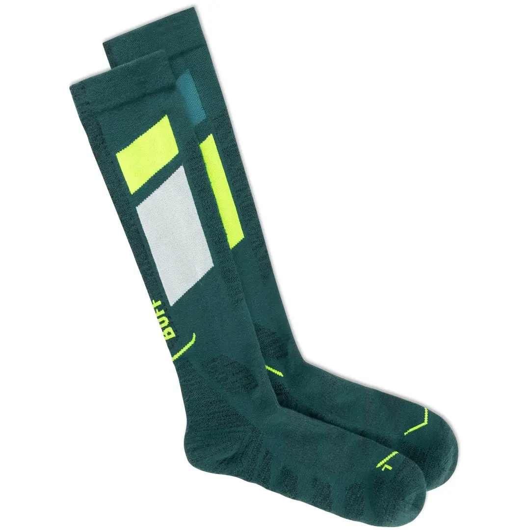 Buff Thermonet Over The Calf Socks To Teal L Photo 2