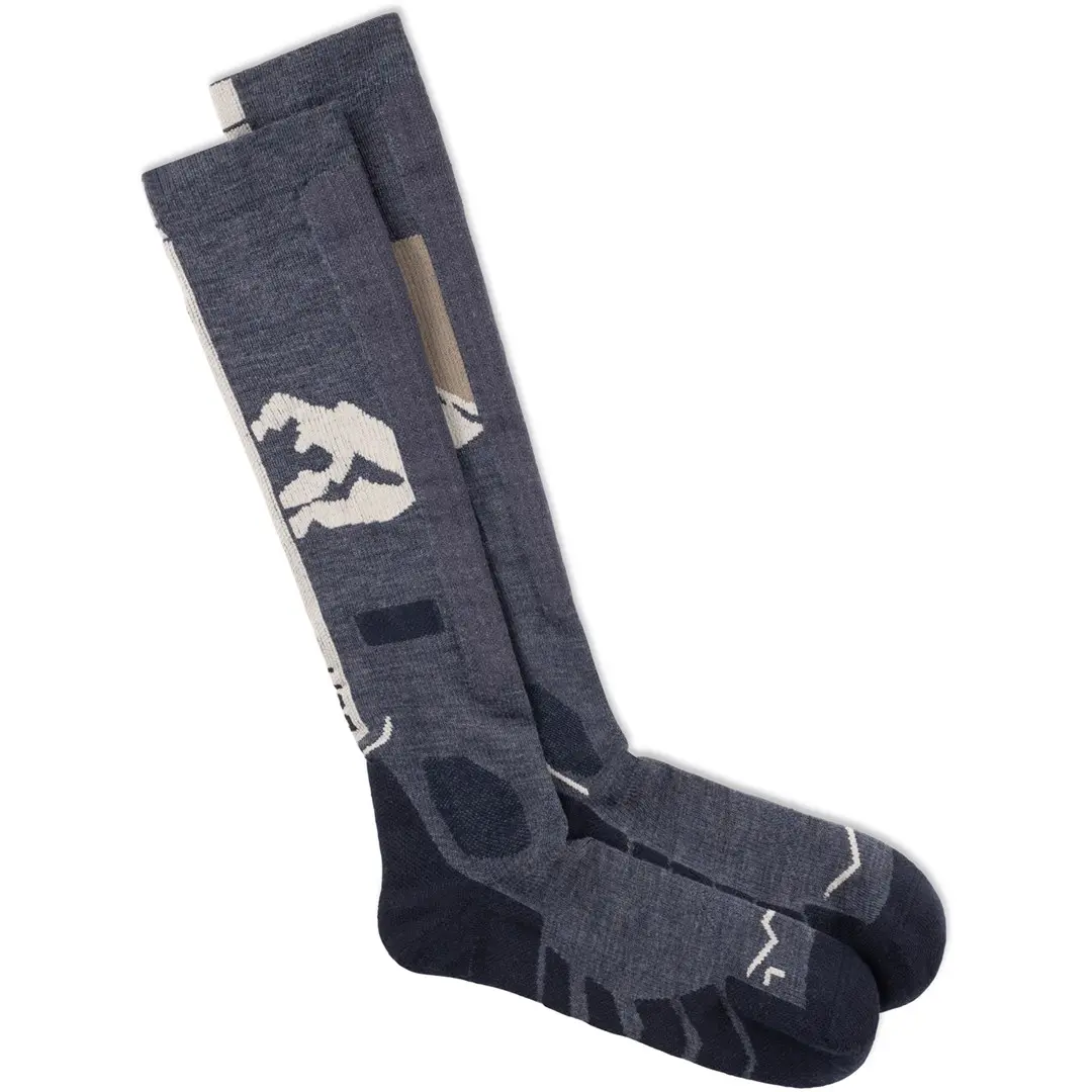 Buff MERINO HW OVER THE CALF SOCKS HWO1 Night Blue L Photo 2