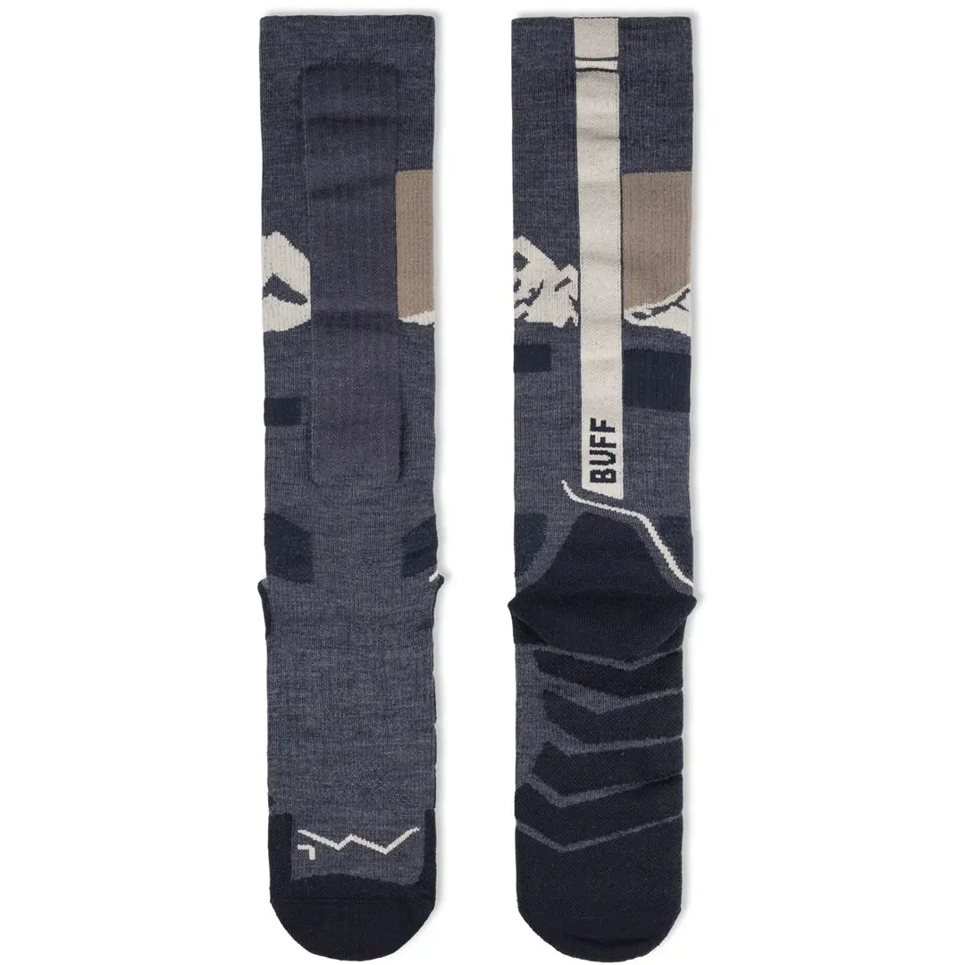 Buff MERINO HW OVER THE CALF SOCKS HWO1 Night Blue L Photo 3