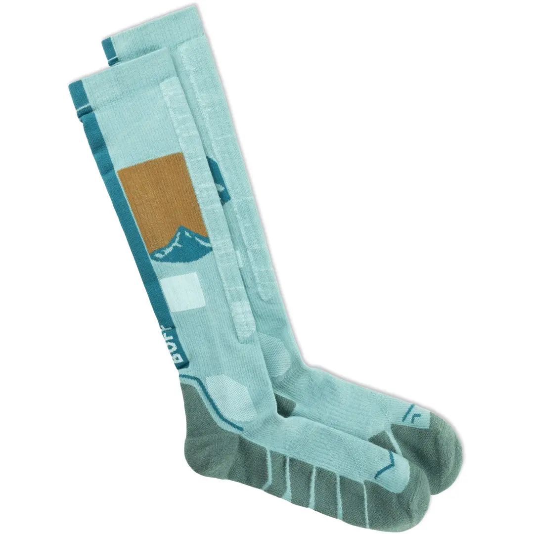 Buff Merino HW Over The Calf Socks HWO1 Sea Green L zeķes Photo 2