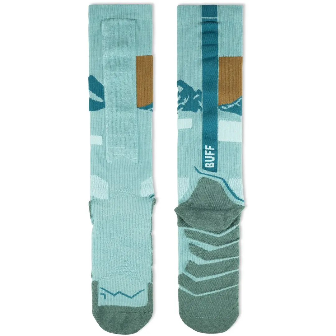 Buff Merino HW Over The Calf Socks HWO1 Sea Green L zeķes Photo 3