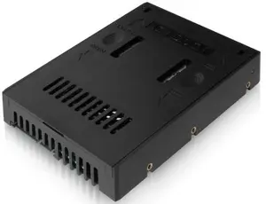 Icy Dock MB882SP-1S-2B Адаптер-бокс для установки 2.5 дюймовых накопителей в 3.5 отсек пластиковый черный
